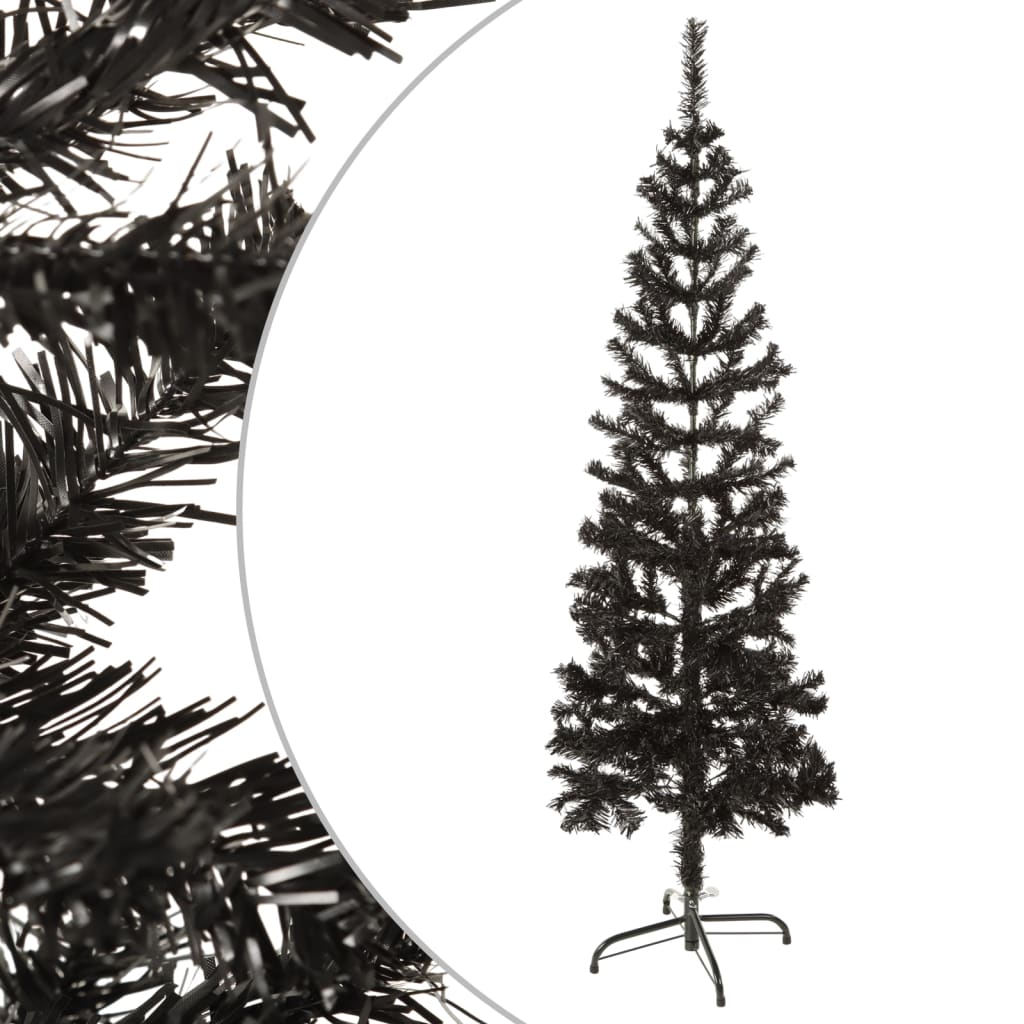 Slim Christmas Tree Black 150 cm - OLBRIT