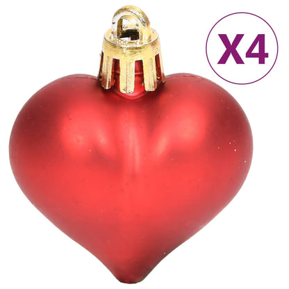 70 Piece Christmas Bauble Set Gold and Red - OLBRIT