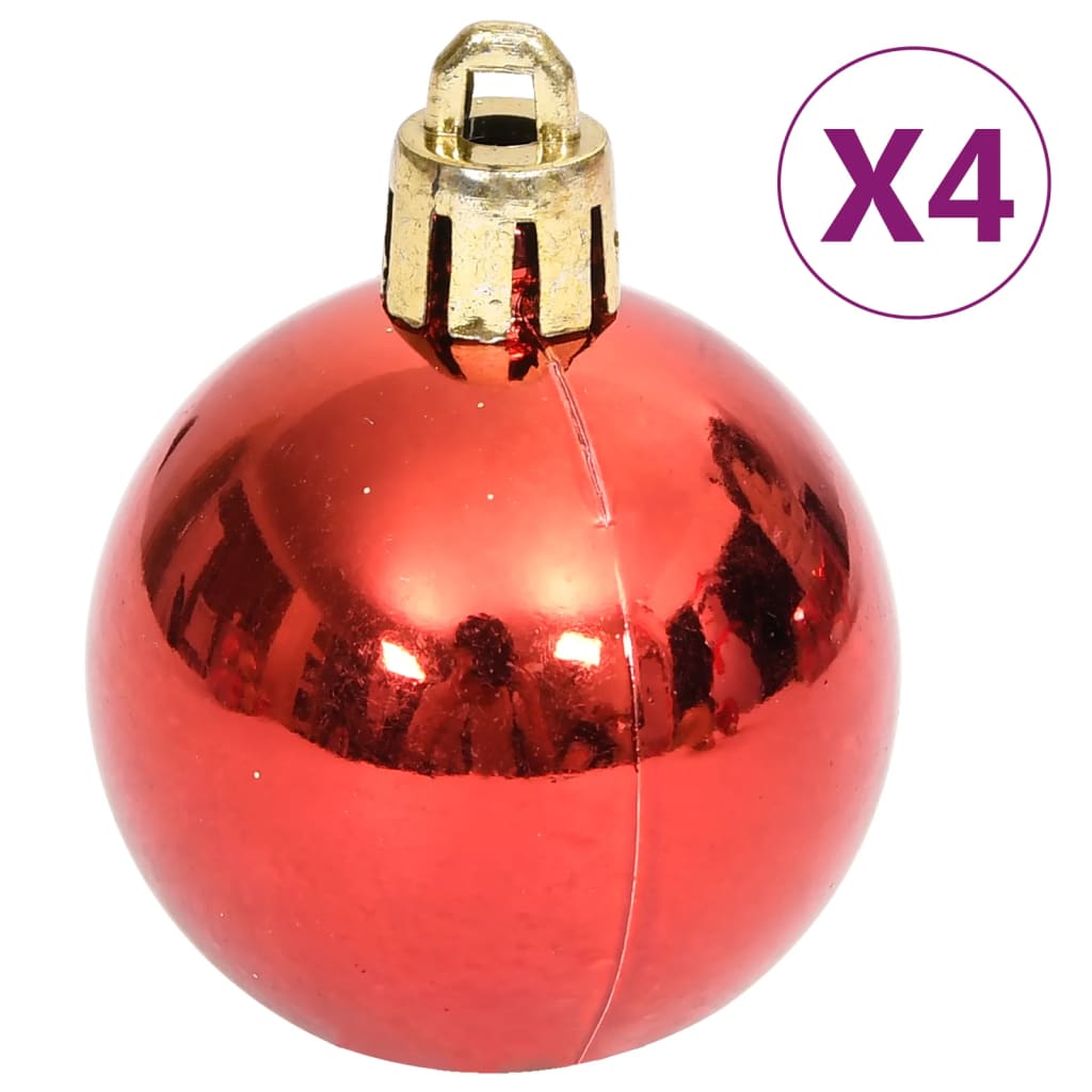 70 Piece Christmas Bauble Set Gold and Red - OLBRIT