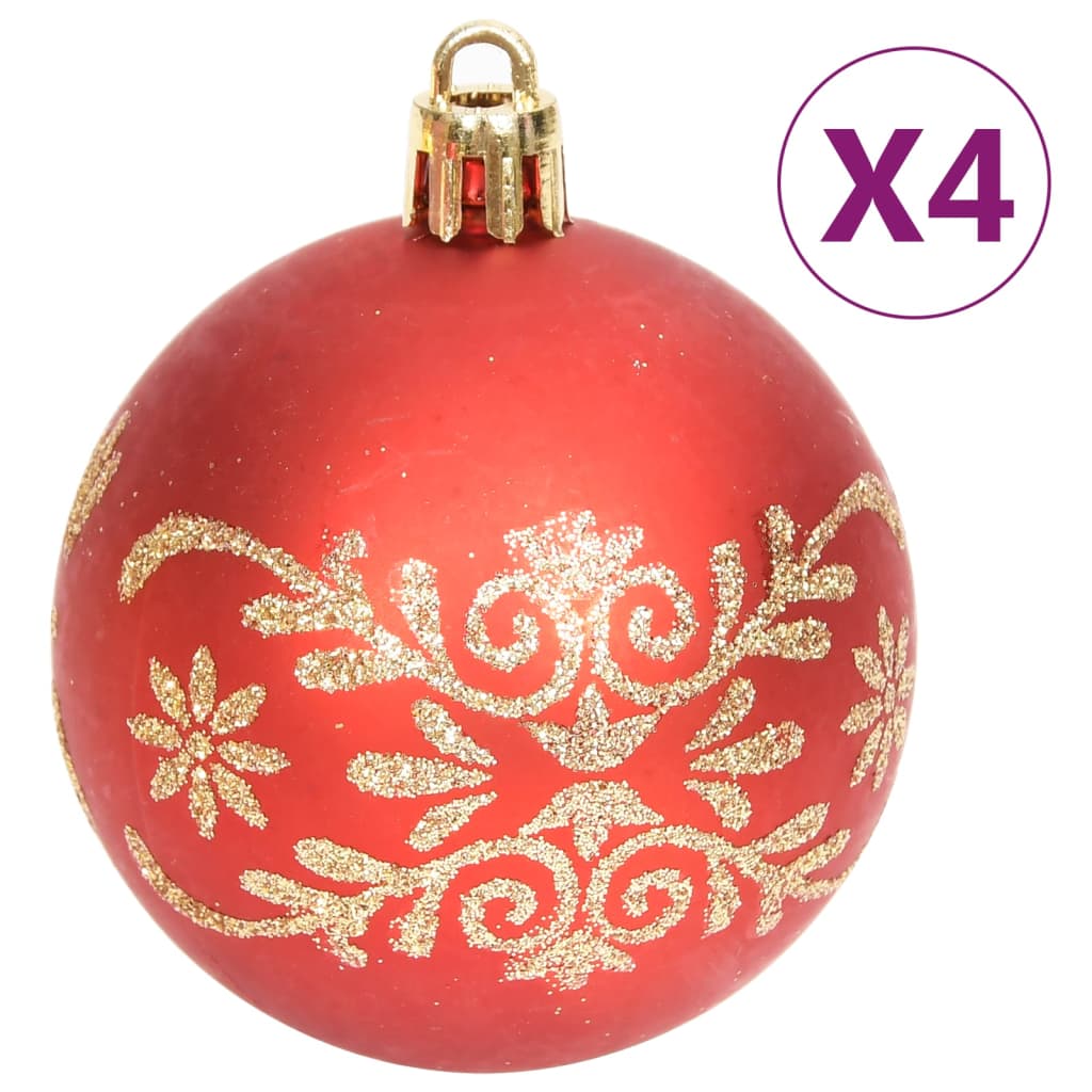 70 Piece Christmas Bauble Set Gold and Red - OLBRIT