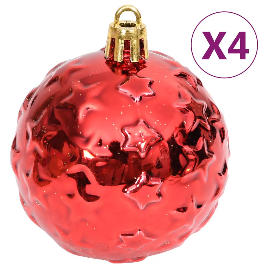 70 Piece Christmas Bauble Set Gold and Red - OLBRIT
