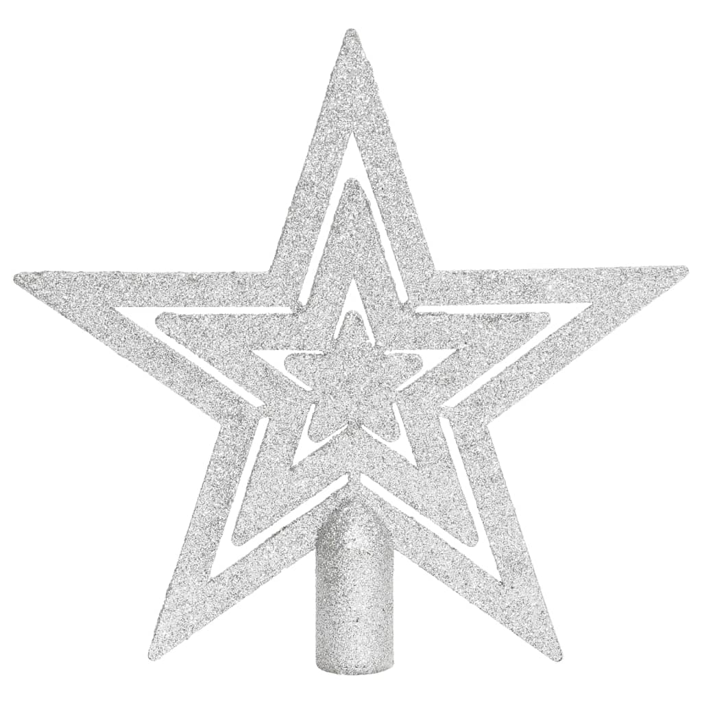 70 Piece Christmas Bauble Set Silver and White - OLBRIT