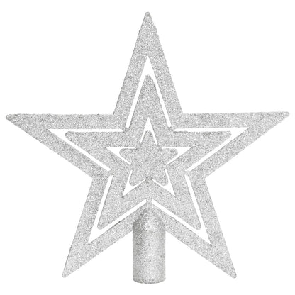 70 Piece Christmas Bauble Set Silver and White - OLBRIT