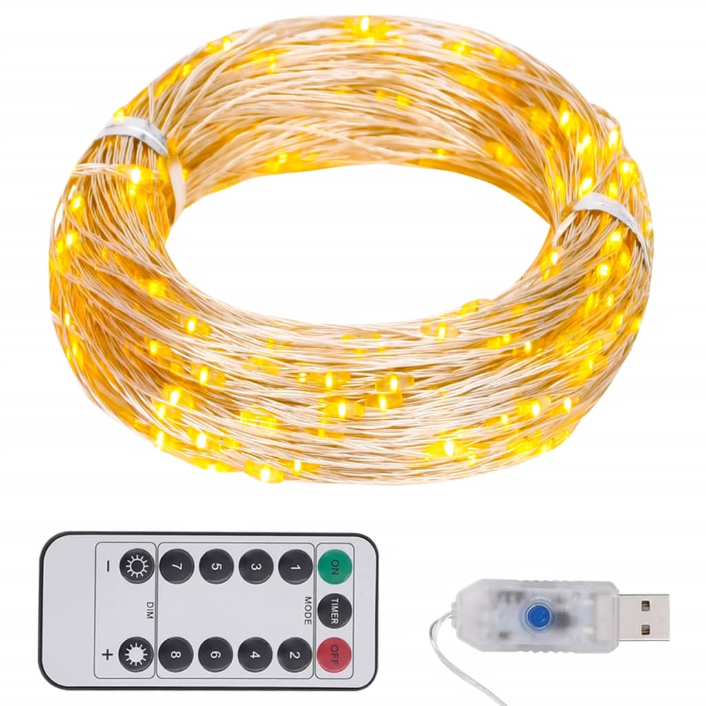 LED String with 150 LEDs Warm White 15 m - OLBRIT