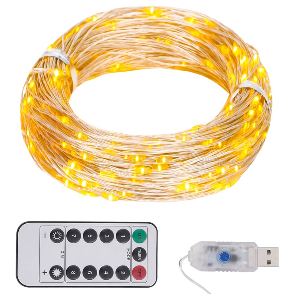 LED String with 300 LEDs Warm White 30 m - OLBRIT