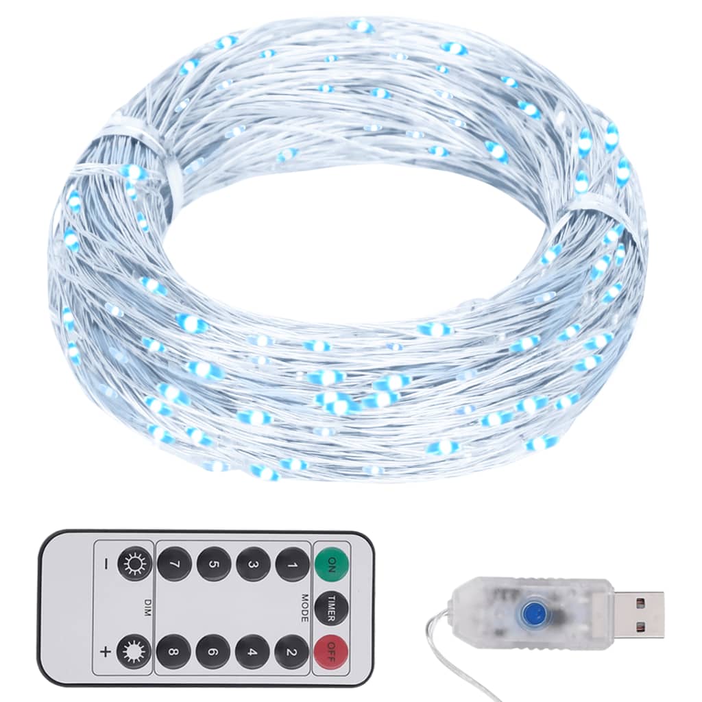 LED String with 150 LEDs Cold White 15 m - OLBRIT
