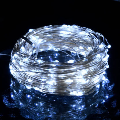 LED String with 150 LEDs Cold White 15 m - OLBRIT