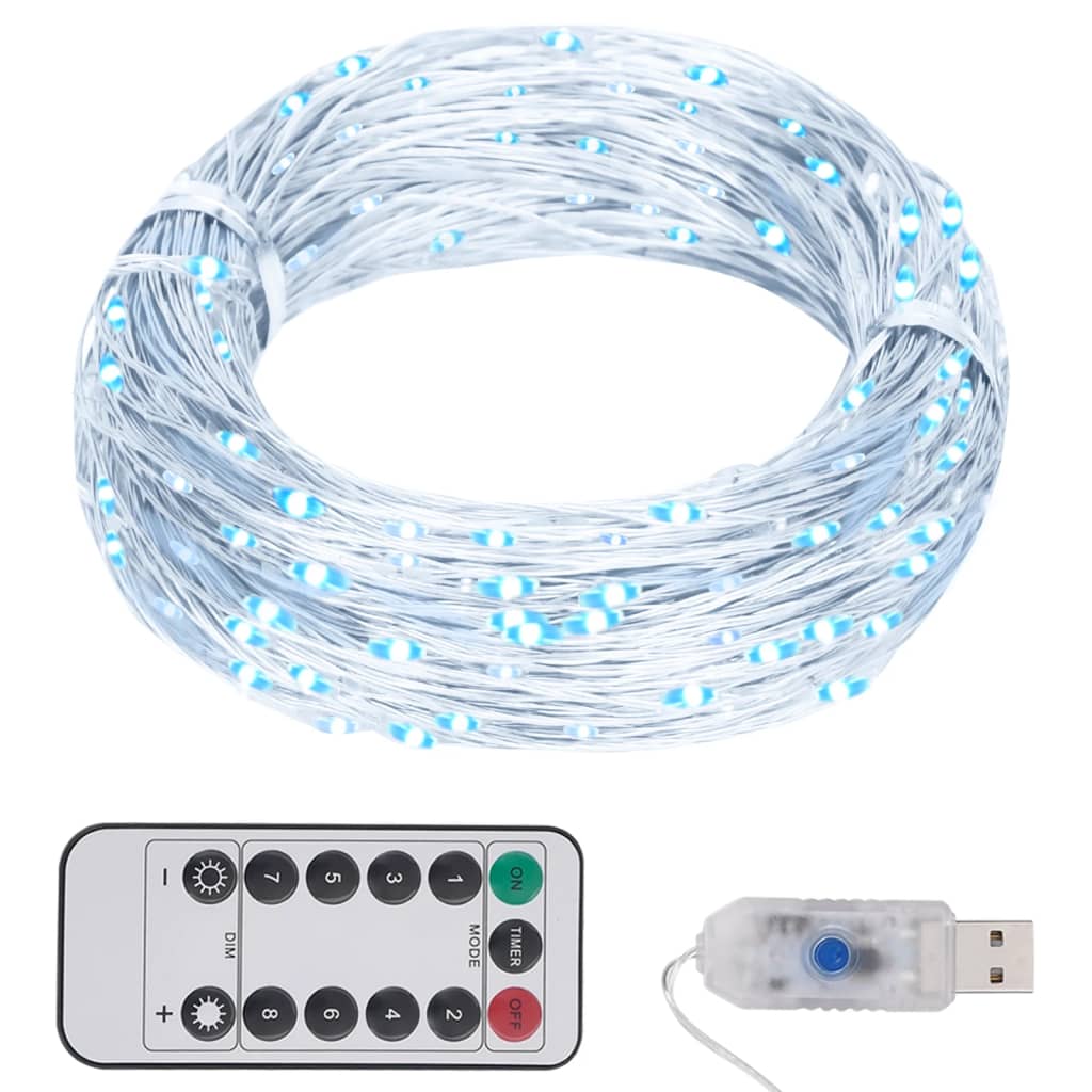 LED String with 300 LEDs Cold White 30 m - OLBRIT