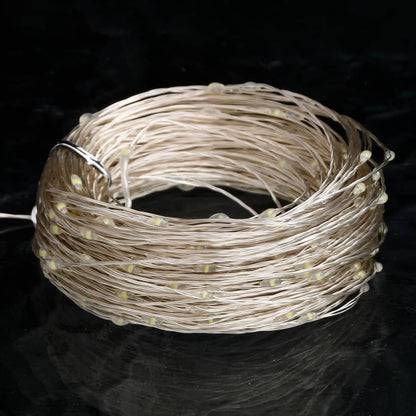 LED String with 300 LEDs Cold White 30 m - OLBRIT
