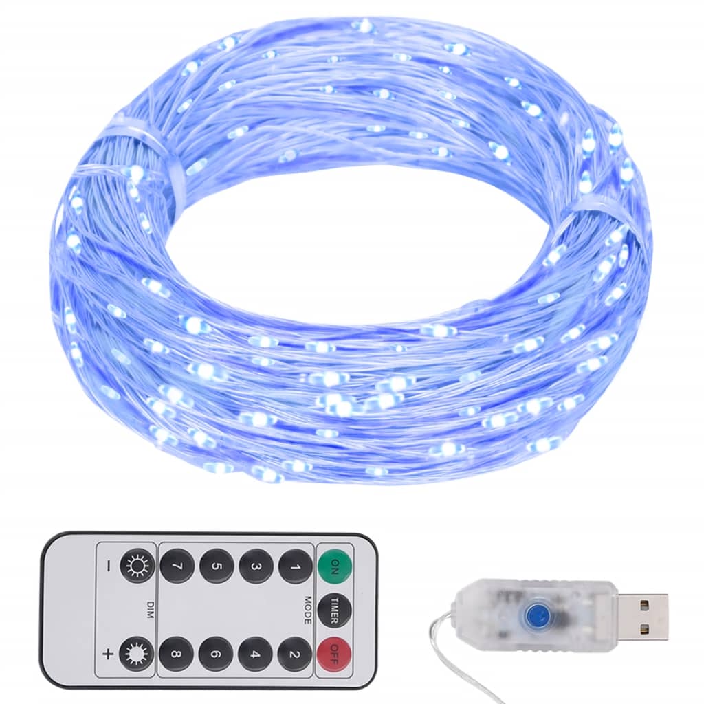 LED String with 150 LEDs Blue 15 m - OLBRIT