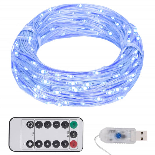 LED String with 150 LEDs Blue 15 m - OLBRIT