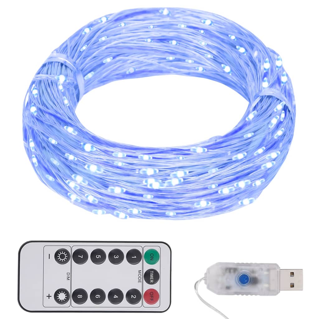 LED String with 300 LEDs Blue 30 m - OLBRIT