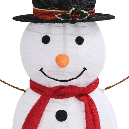Decorative Christmas Snowman Figure LED Luxury Fabric 120cm - OLBRIT