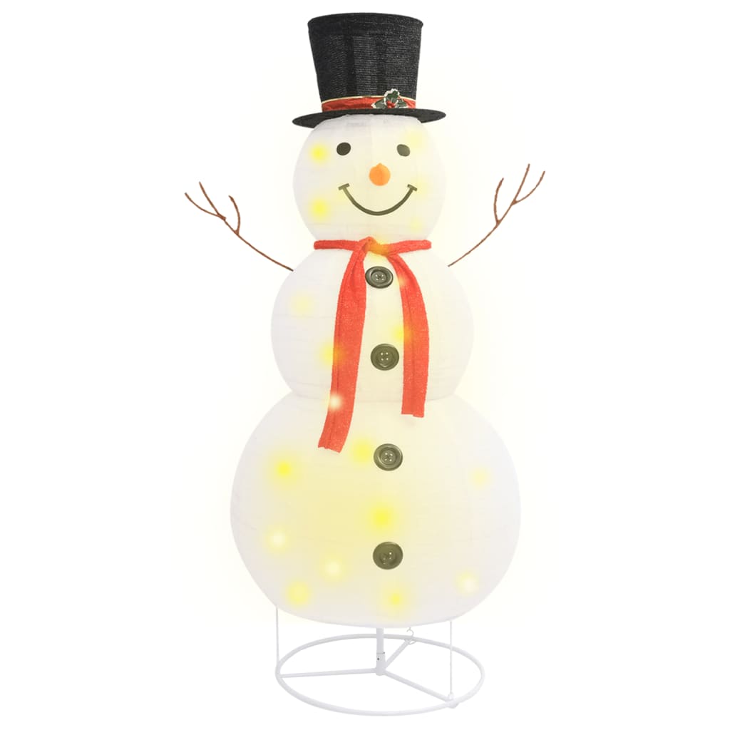 Decorative Christmas Snowman Figure LED Luxury Fabric 180cm - OLBRIT