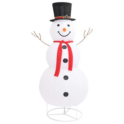 Decorative Christmas Snowman Figure LED Luxury Fabric 180cm - OLBRIT