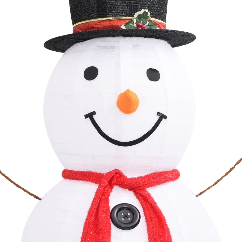 Decorative Christmas Snowman Figure LED Luxury Fabric 180cm - OLBRIT