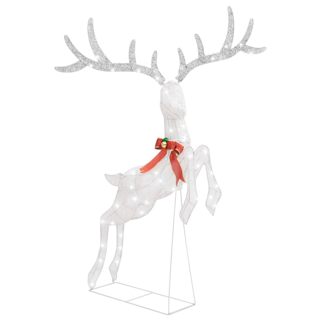 Flying Reindeer Christmas Decoration 120 LEDs White Cold White - OLBRIT