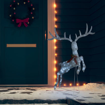 Flying Reindeer Christmas Decoration 120 LEDs White Cold White - OLBRIT