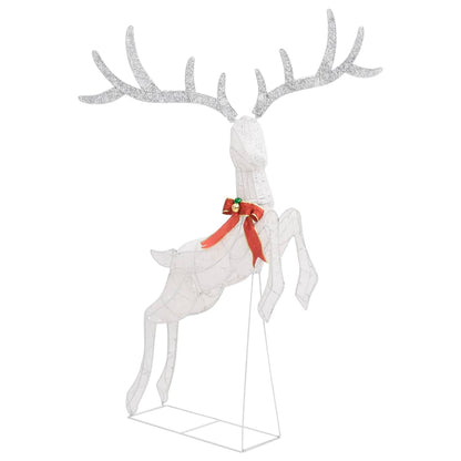 Flying Reindeer Christmas Decoration 120 LEDs White Cold White - OLBRIT