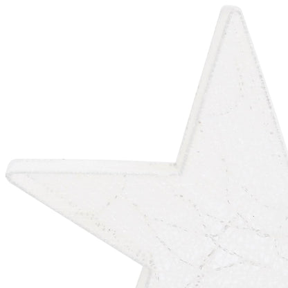 Christmas Decoration Stars 3 pcs White Mesh LED Outdoor Indoor - OLBRIT