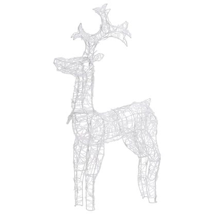Reindeer Christmas Decoration 90 LEDs 60x16x100 cm Acrylic - OLBRIT