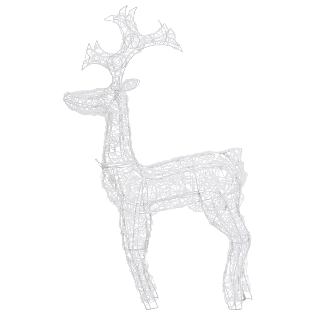 Reindeer Christmas Decoration 90 LEDs 60x16x100 cm Acrylic - OLBRIT