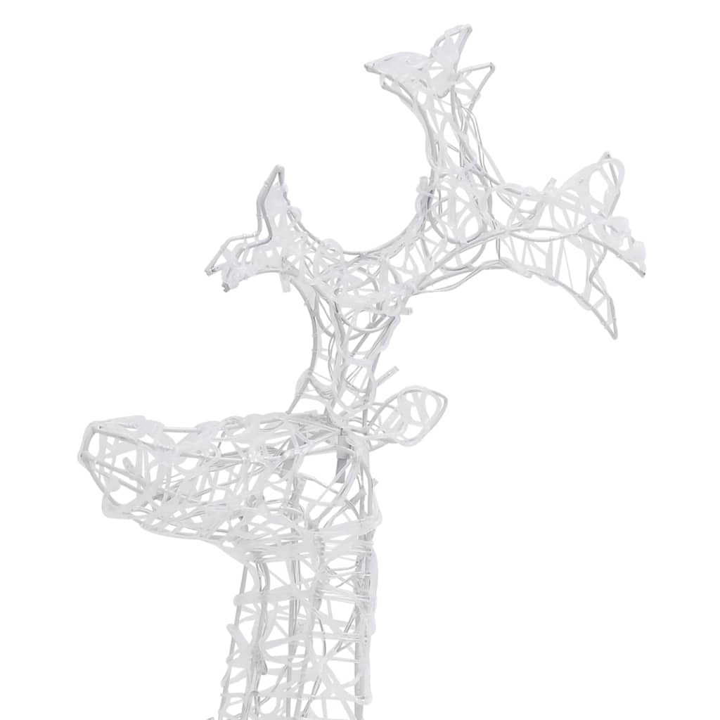 Reindeer Christmas Decoration 90 LEDs 60x16x100 cm Acrylic - OLBRIT