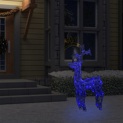Reindeer Christmas Decoration 90 LEDs 60x16x100 cm Acrylic - OLBRIT