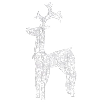 Reindeer Christmas Decoration 90 LEDs 60x16x100 cm Acrylic - OLBRIT