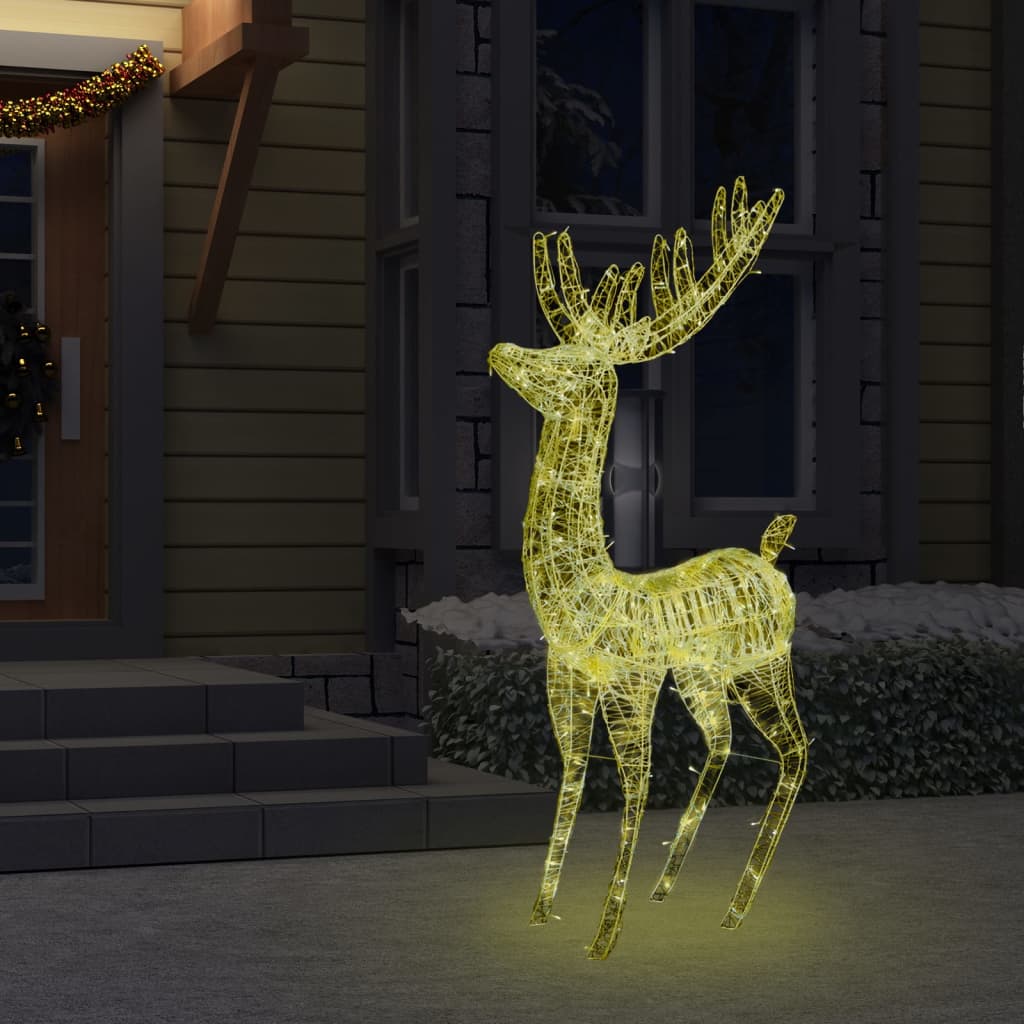 XXL Acrylic Christmas Reindeer 250 LED 180 cm Warm White - OLBRIT