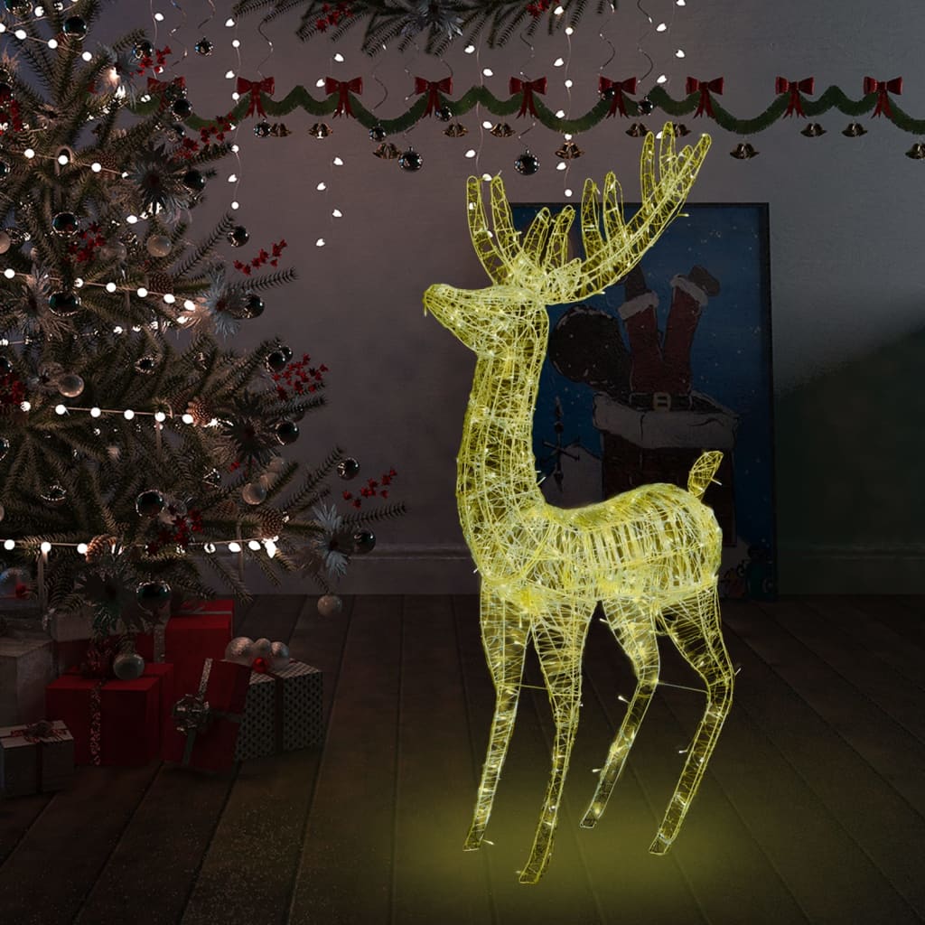 XXL Acrylic Christmas Reindeer 250 LED 180 cm Warm White - OLBRIT