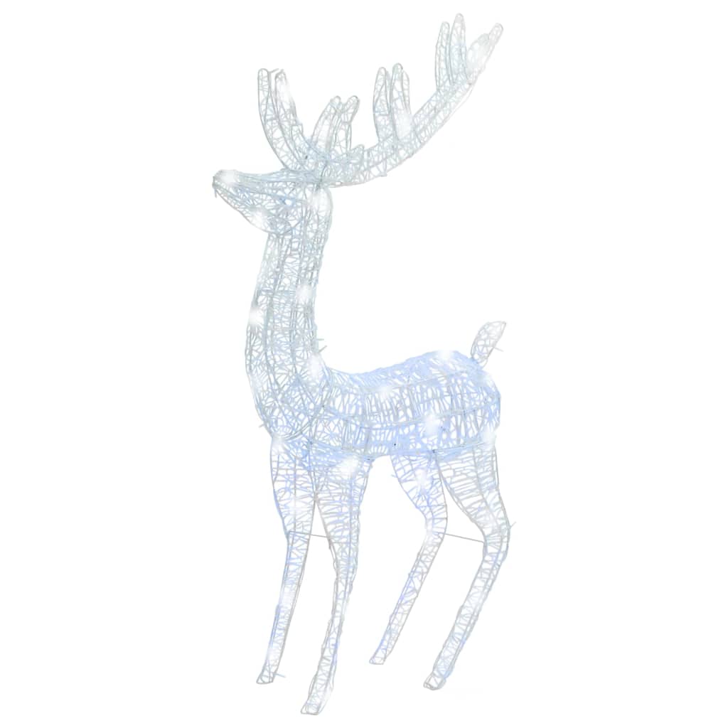 XXL Acrylic Christmas Reindeer 250 LED 180 cm Cold white - OLBRIT