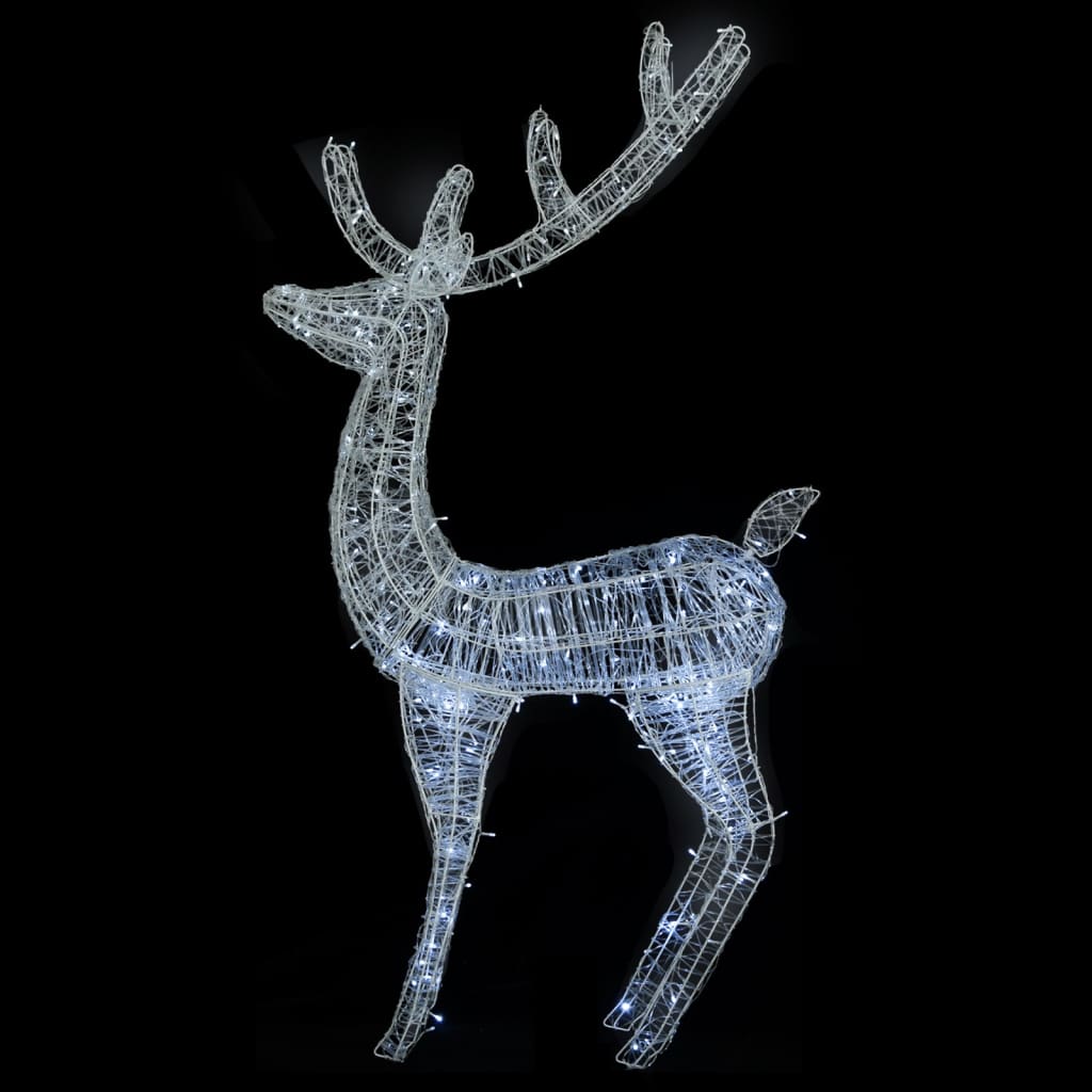 XXL Acrylic Christmas Reindeer 250 LED 180 cm Cold white - OLBRIT