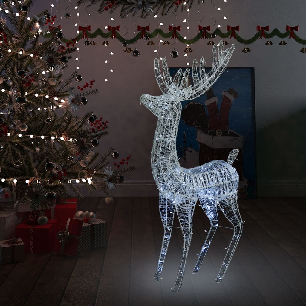 XXL Acrylic Christmas Reindeer 250 LED 180 cm Cold white - OLBRIT