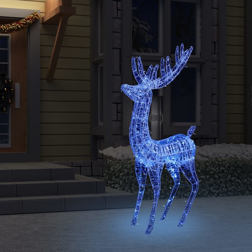 XXL Acrylic Christmas Reindeer 250 LED 180 cm Blue - OLBRIT