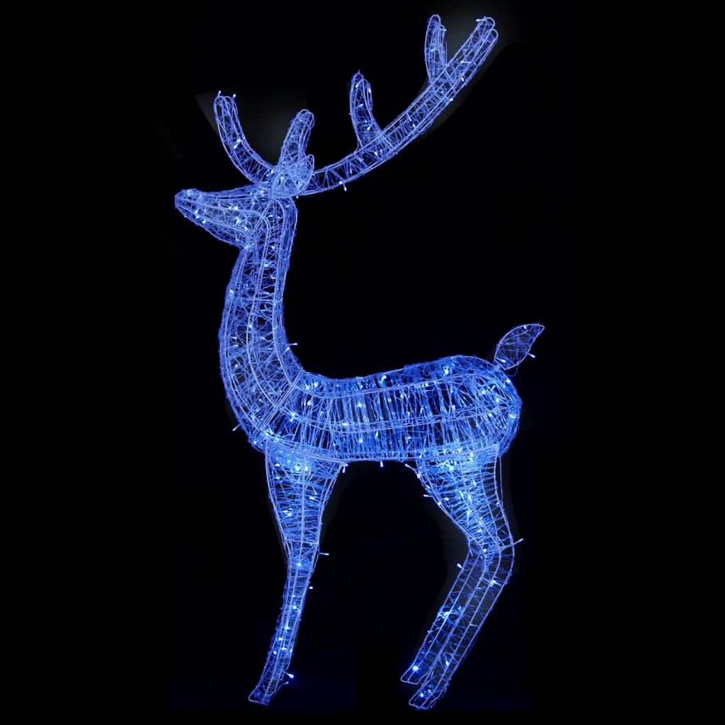 XXL Acrylic Christmas Reindeer 250 LED 180 cm Blue - OLBRIT