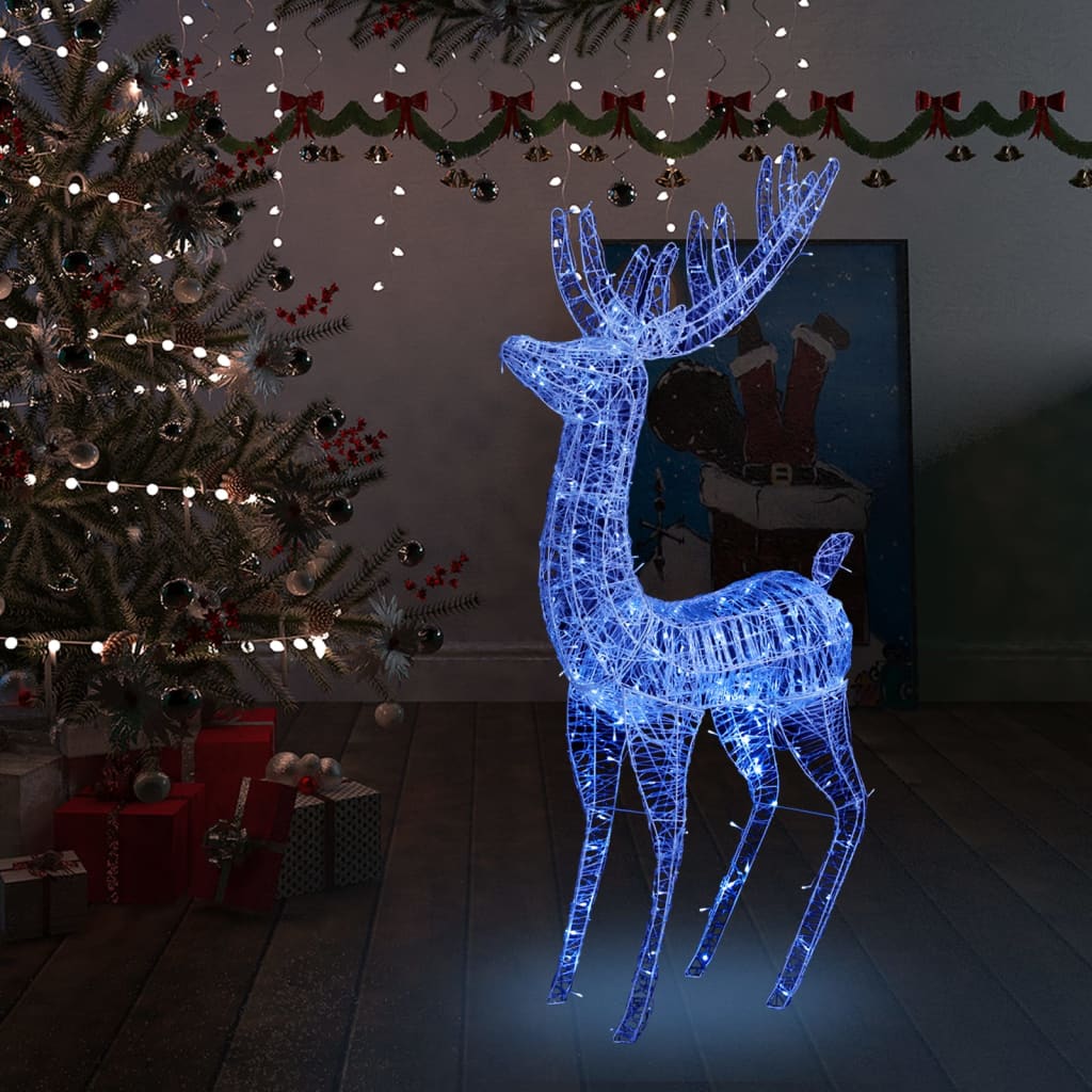 XXL Acrylic Christmas Reindeer 250 LED 180 cm Blue - OLBRIT