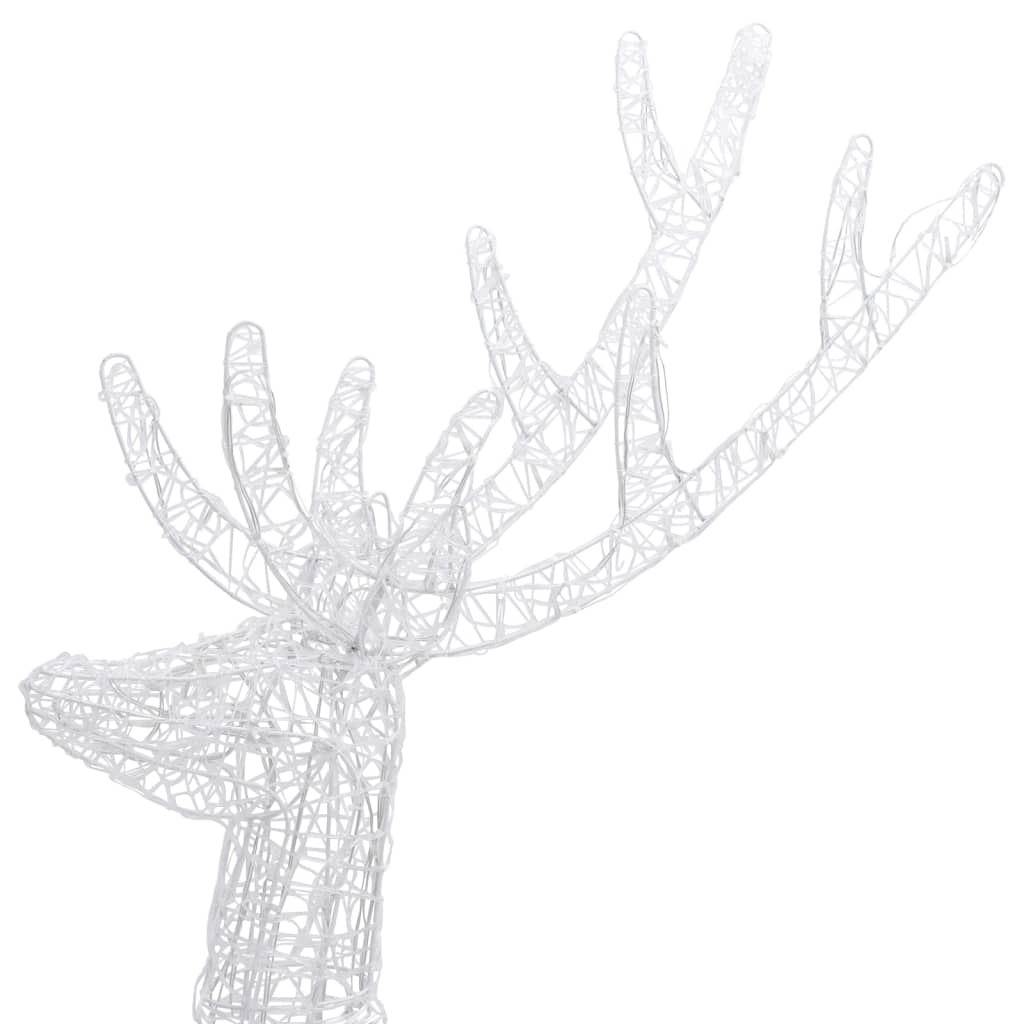XXL Acrylic Christmas Reindeer 250 LED 180 cm Colourful - OLBRIT