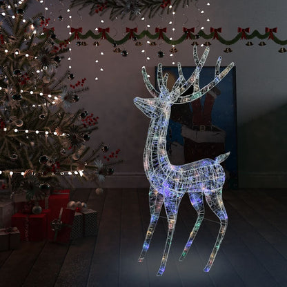XXL Acrylic Christmas Reindeer 250 LED 180 cm Colourful - OLBRIT