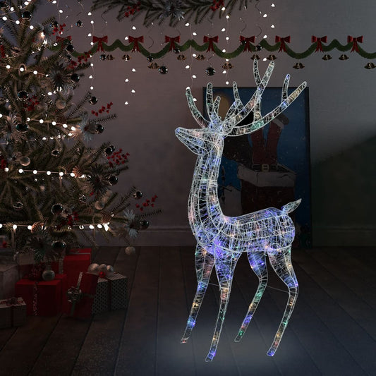 XXL Acrylic Christmas Reindeer 250 LED 180 cm Colourful - OLBRIT