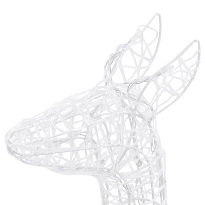 Acrylic Reindeer Family Christmas Decoration 160 LED Cold White - OLBRIT
