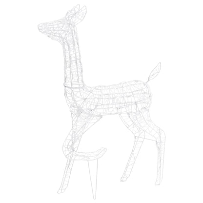 Acrylic Reindeer Family Christmas Decoration 160 LED Colourful - OLBRIT