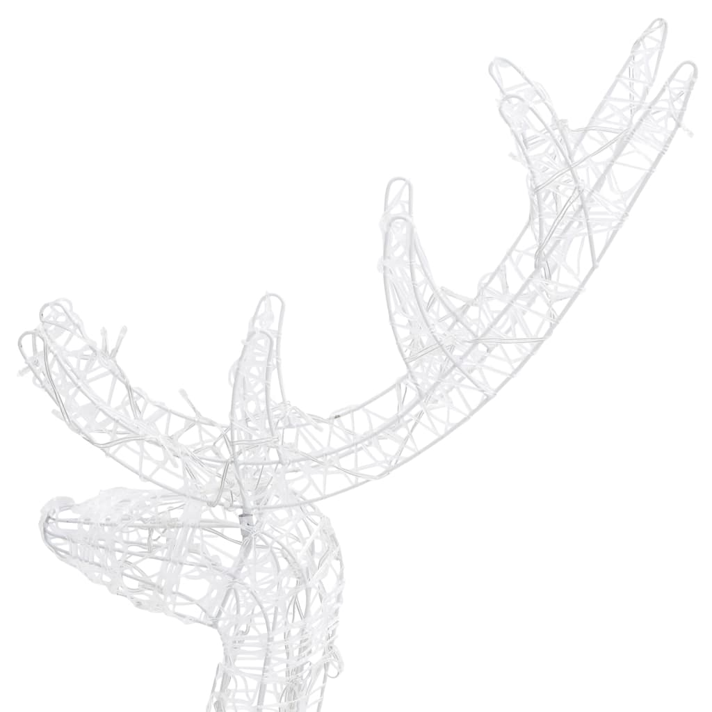 Acrylic Reindeer Family Christmas Decoration 300 LED Warm White - OLBRIT