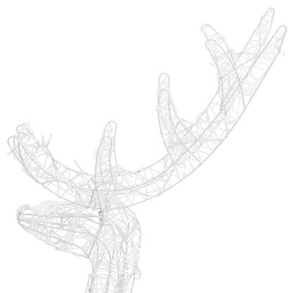 Acrylic Reindeer Family Christmas Decoration 300 LED Warm White - OLBRIT