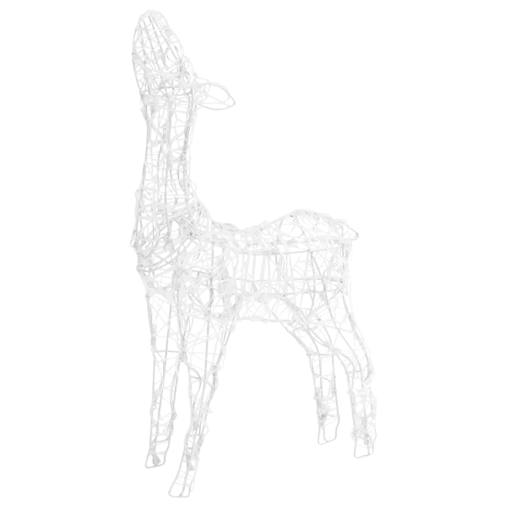 Acrylic Reindeer Family Christmas Decoration 300 LED Warm White - OLBRIT