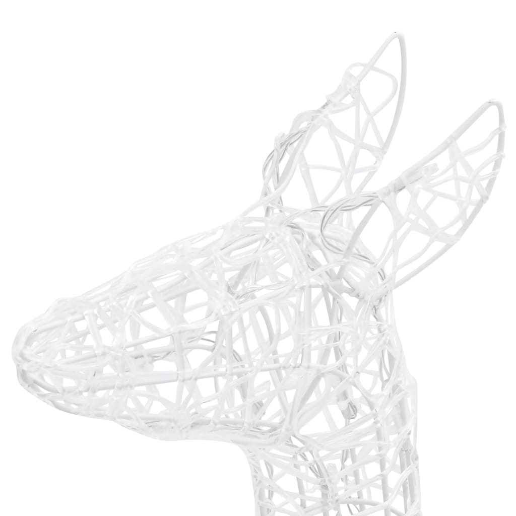 Acrylic Reindeer Family Christmas Decoration 300 LED Cold White - OLBRIT