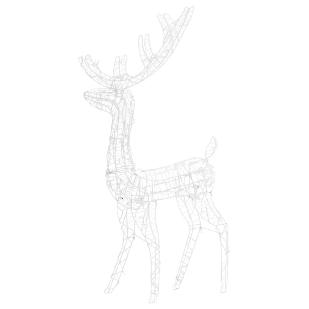Acrylic Reindeer Family Christmas Decoration 300 LED Colourful - OLBRIT