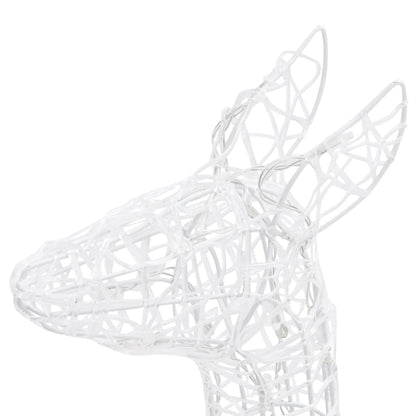 Acrylic Reindeer Family Christmas Decoration 300 LED Colourful - OLBRIT