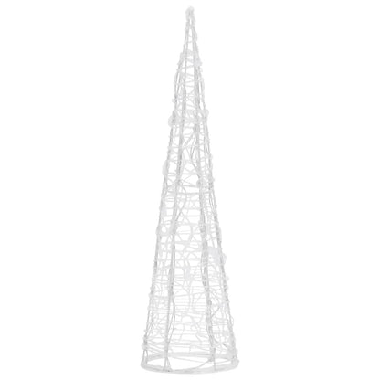 Acrylic Decorative Pyramid LED Light Cone Warm White 60 cm - OLBRIT