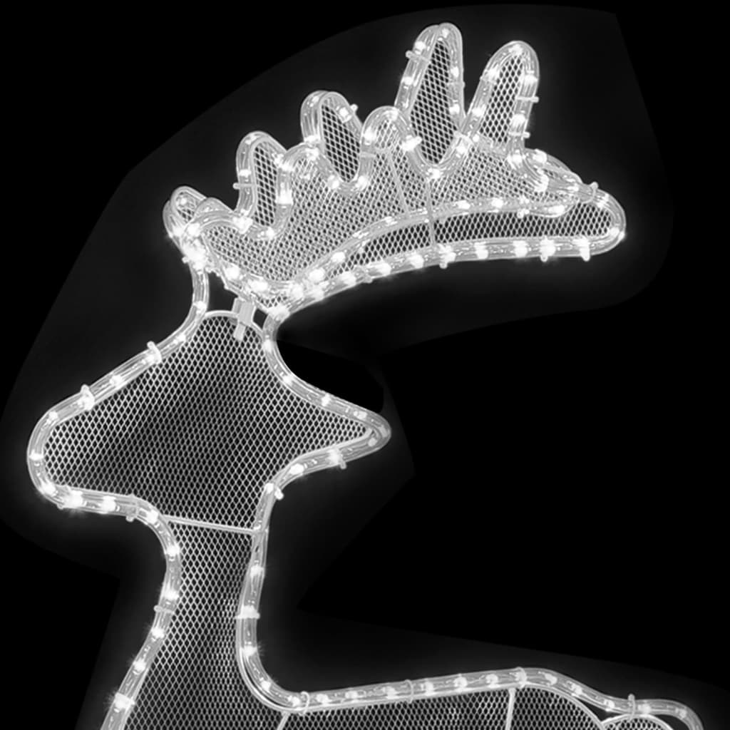 Reindeer Christmas Decoration with Mesh 306 LEDs 60x24x89cm - OLBRIT